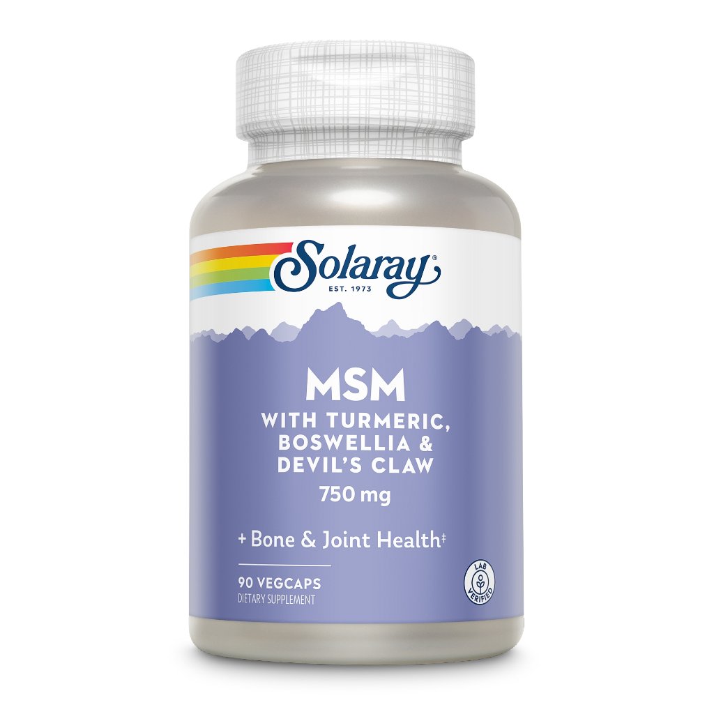 Solaray MSM 750 mg mit Curcuma+Weihrauch+Teufelskralle