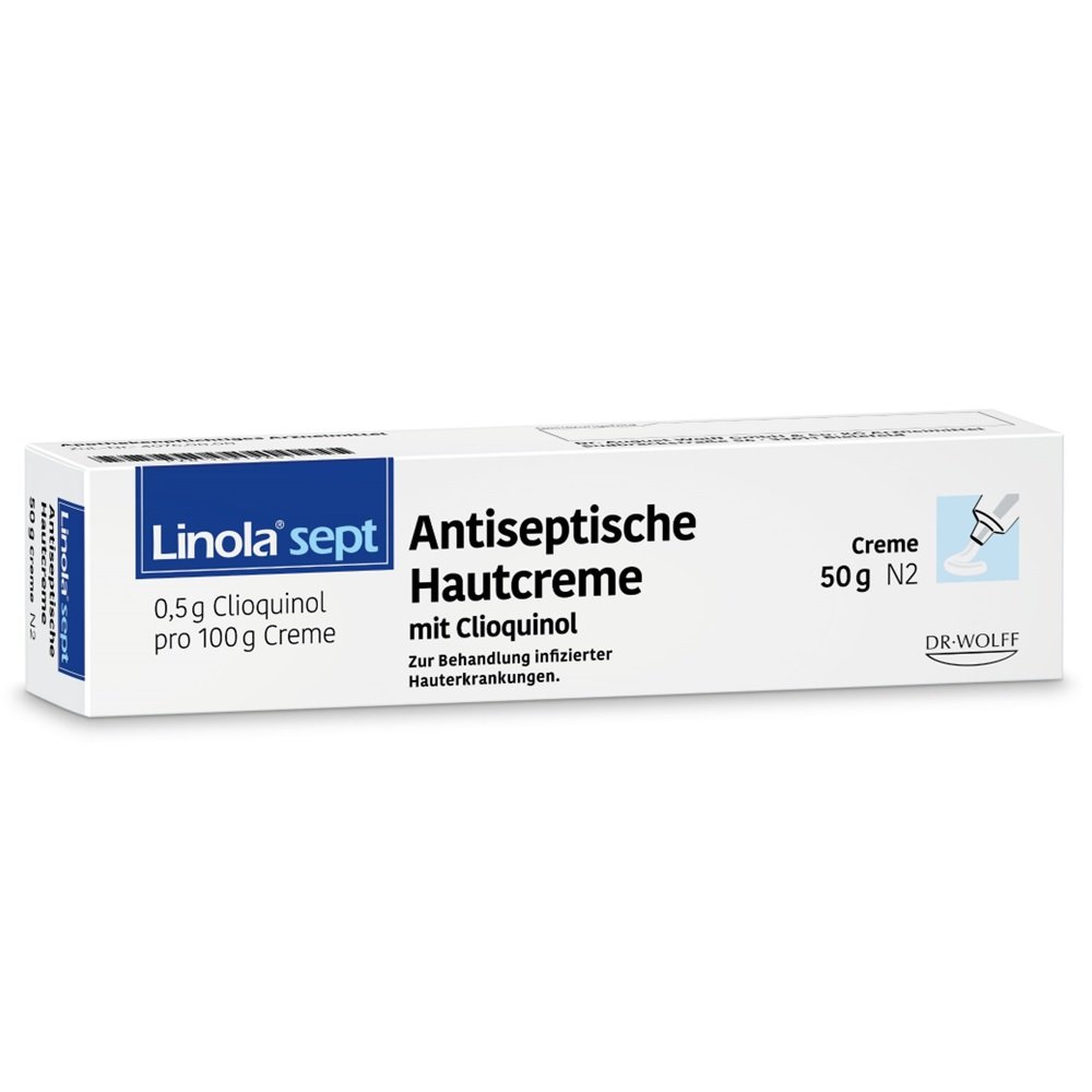 LINOLA sept Antiseptische Hautcreme mit Clioquinol