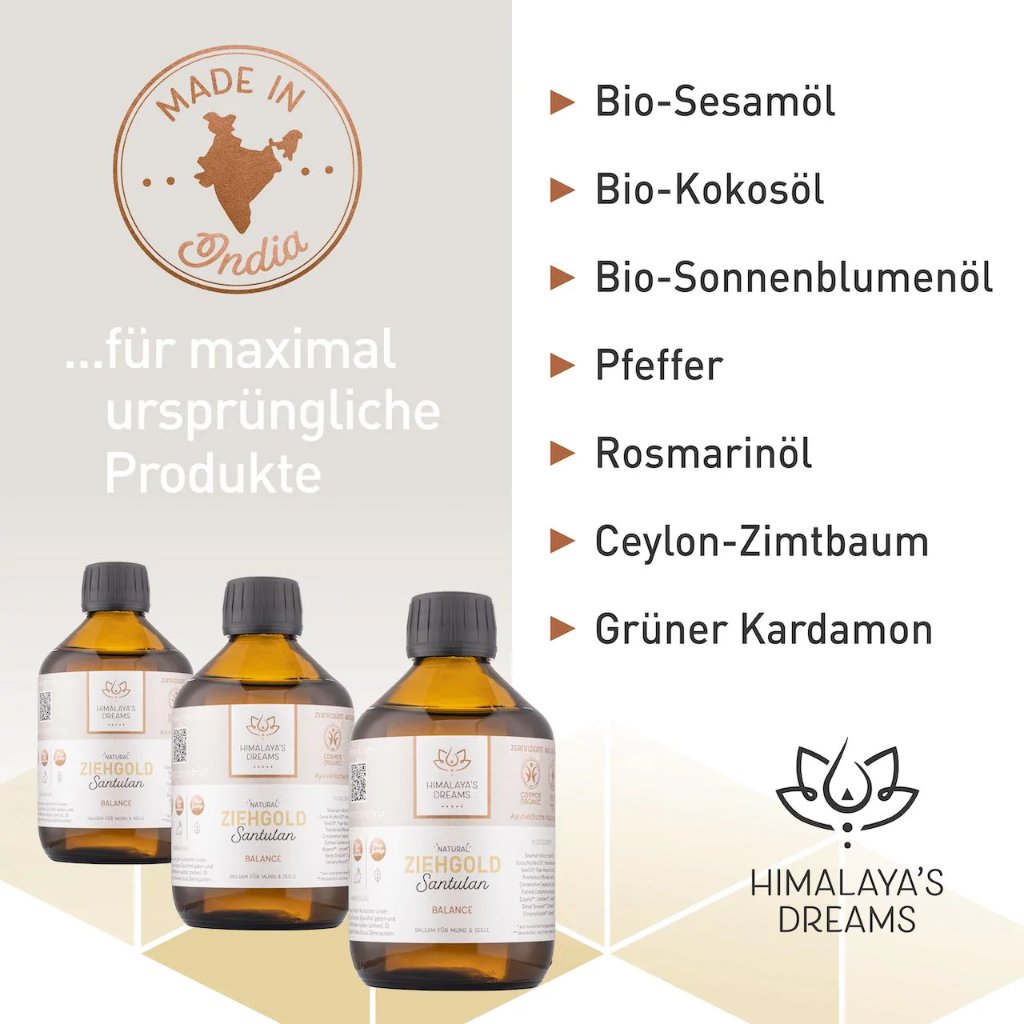 HIMALAYA'S Dreams Ayurveda Ziehgold Santulan Öl