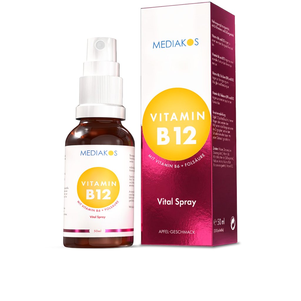 Mediakos® Vitamin B12 + B6 + Folsäure Vital Spray
