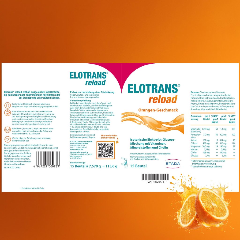 ELOTRANS reload Elektrolyt-Pulver mit Vitaminen