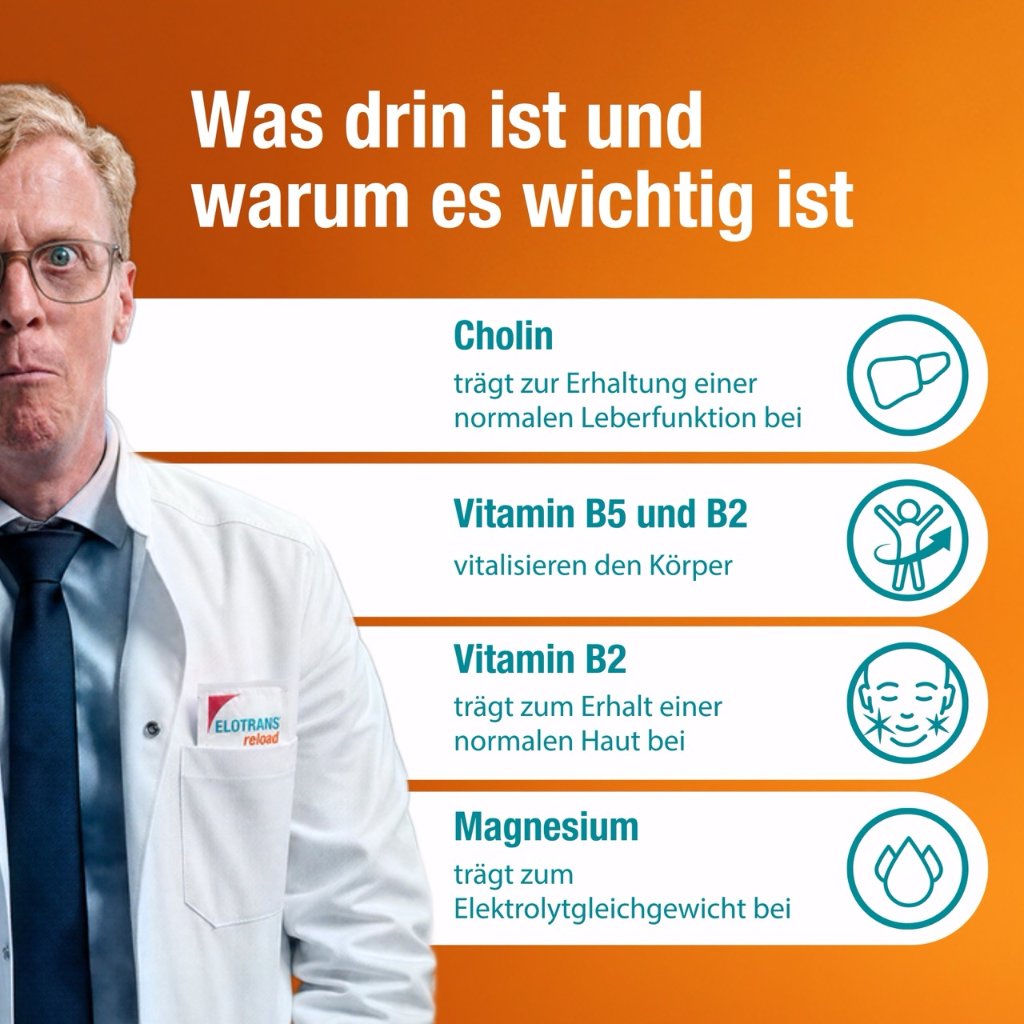 ELOTRANS reload Elektrolyt-Pulver mit Vitaminen