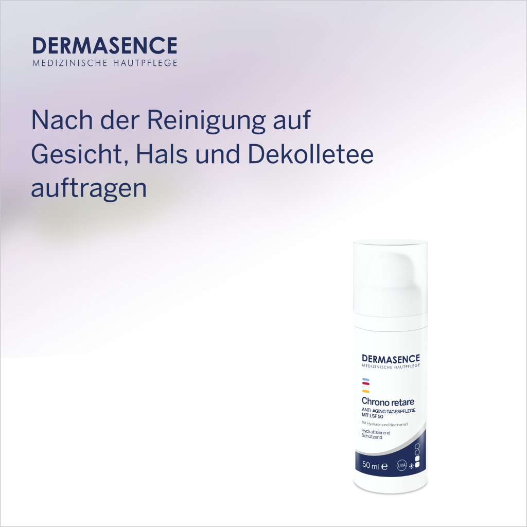 DERMASENCE Chrono retare Anti-Aging-Tagespflege mit LSF 50, 50 ml