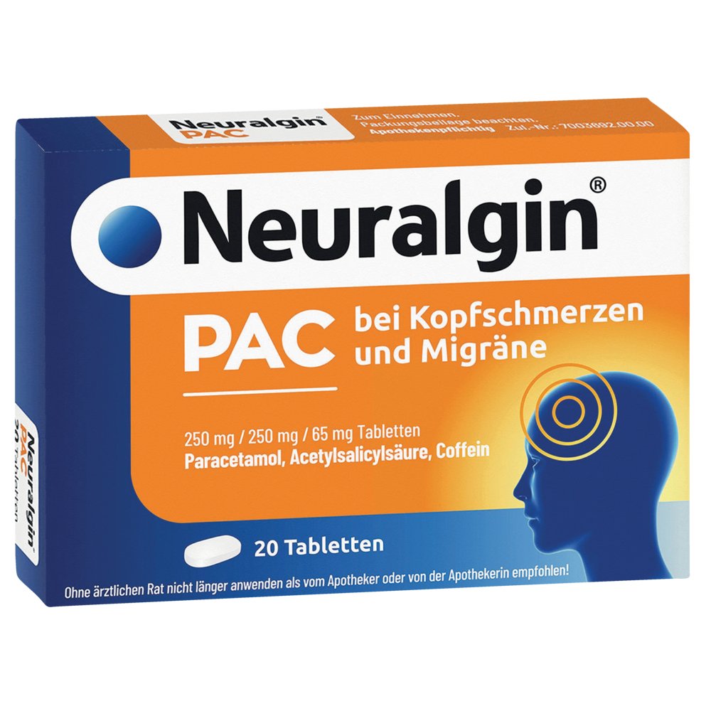 NEURALGIN PAC bei Kopfschmerzen und Migräne Tabl.