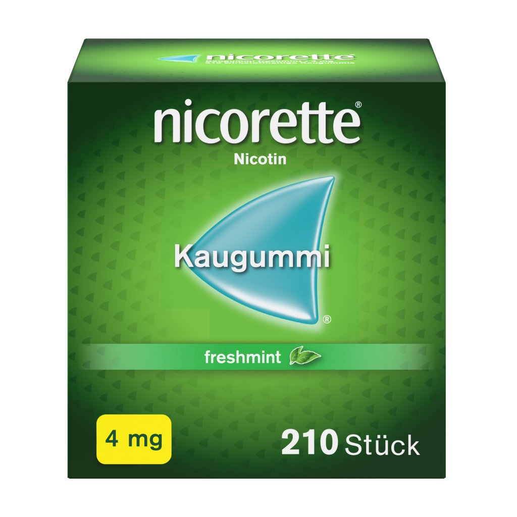 nicorette Kaugummi 4 mg freshmint 210 Stück