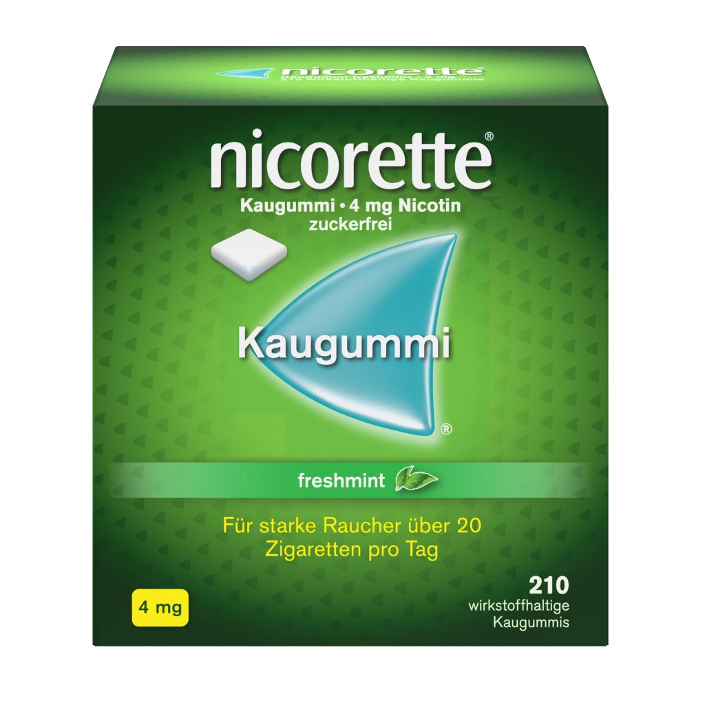 nicorette Kaugummi 4 mg freshmint 210 Stück