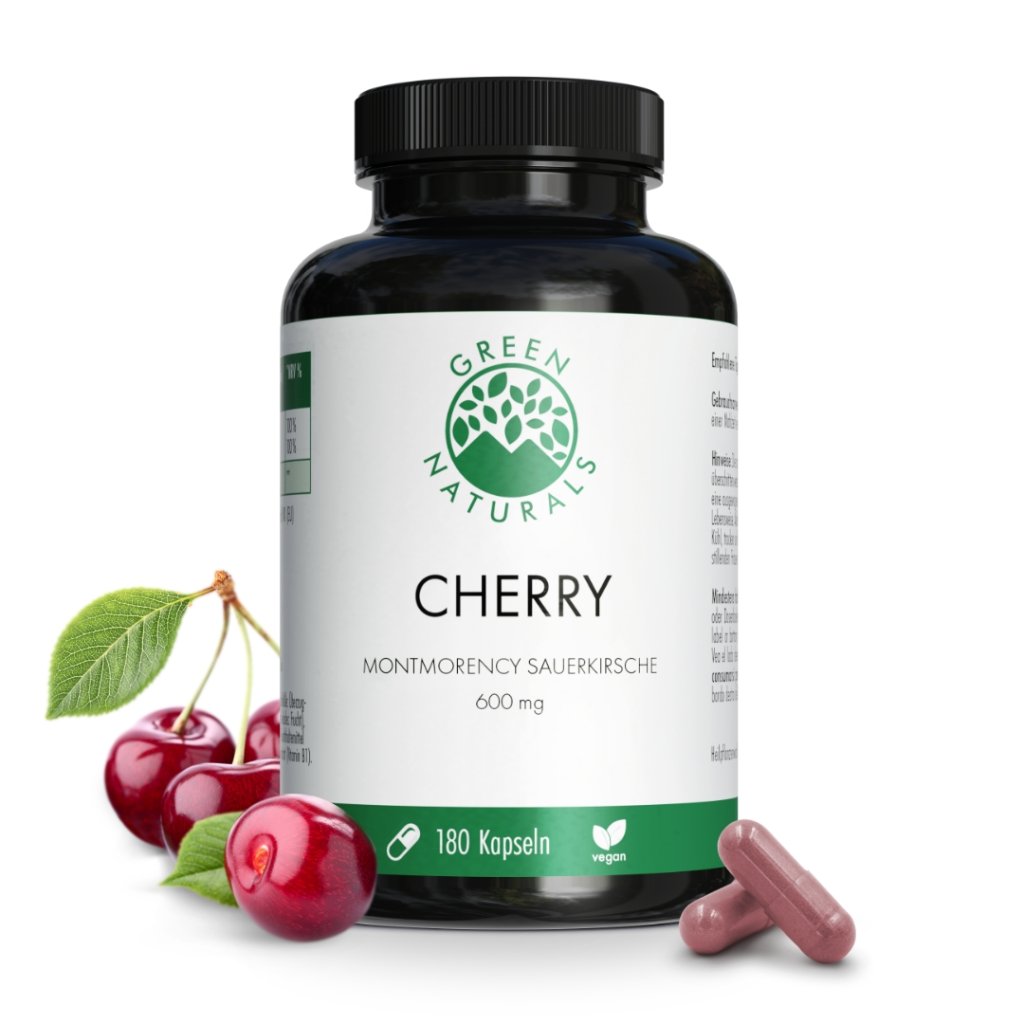 GREEN NATURALS® Cherry Montmorency Sauerkirsche 1200mg vegan