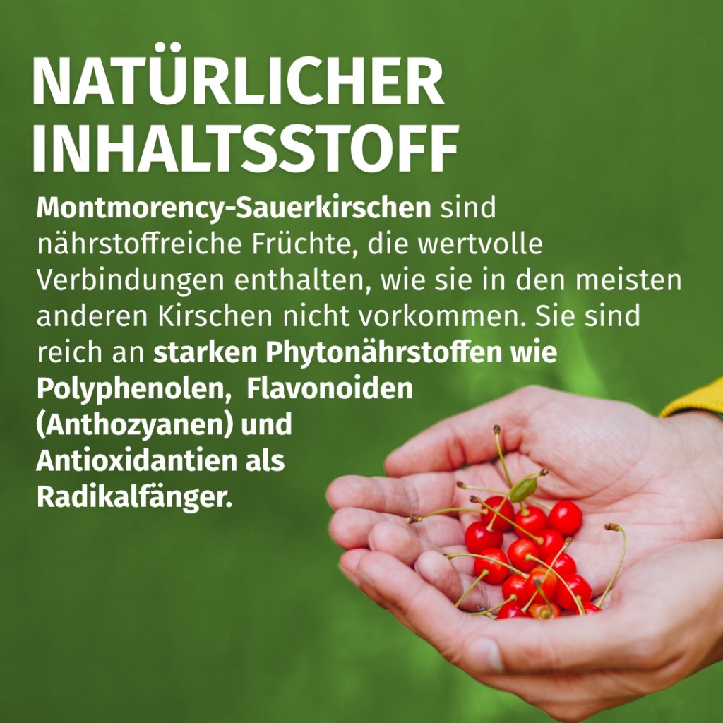 GREEN NATURALS® Cherry Montmorency Sauerkirsche 1200mg vegan