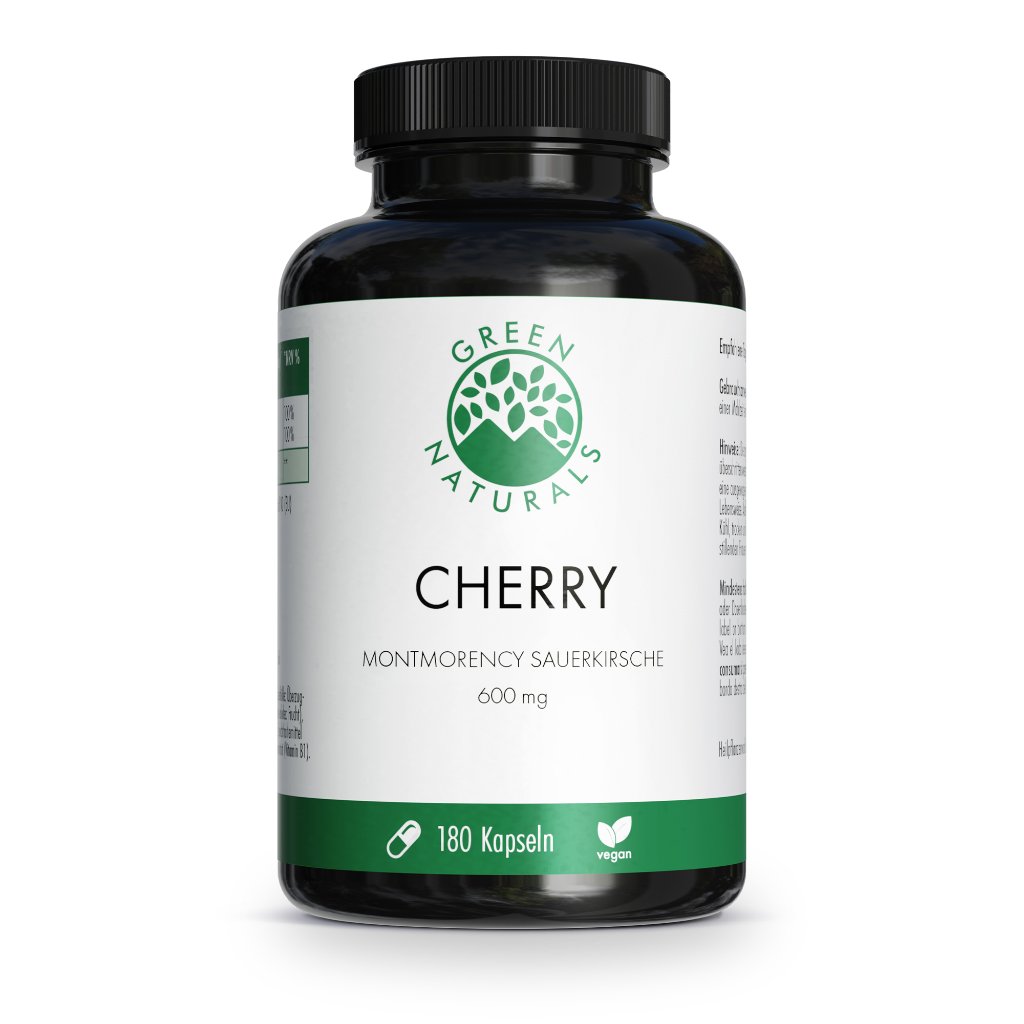 GREEN NATURALS® Cherry Montmorency Sauerkirsche 1200mg vegan