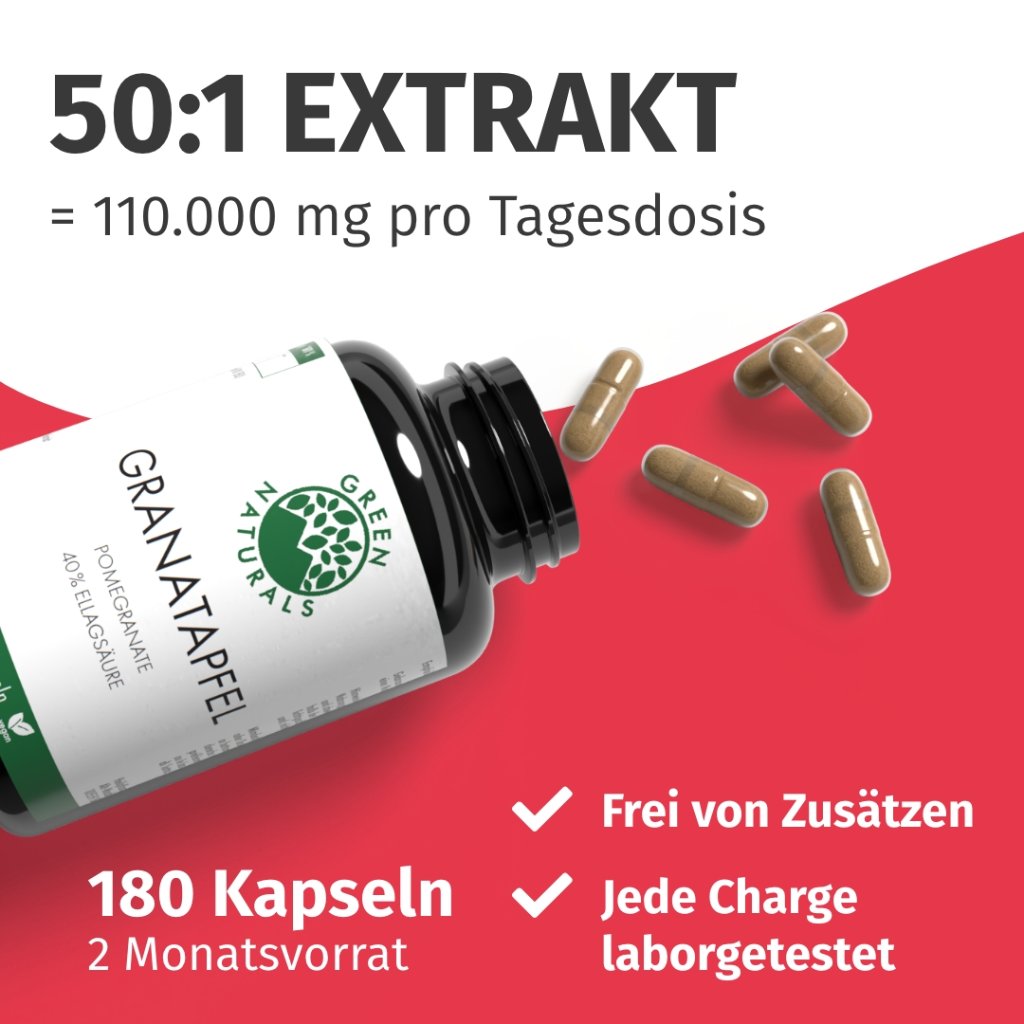 GREEN NATURALS Granatapfel + 40% Ellagsäure