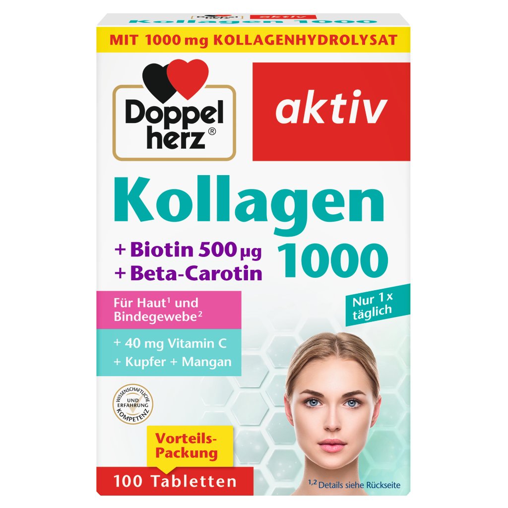 Doppelherz Kollagen 1000 + Biotin + Q10
