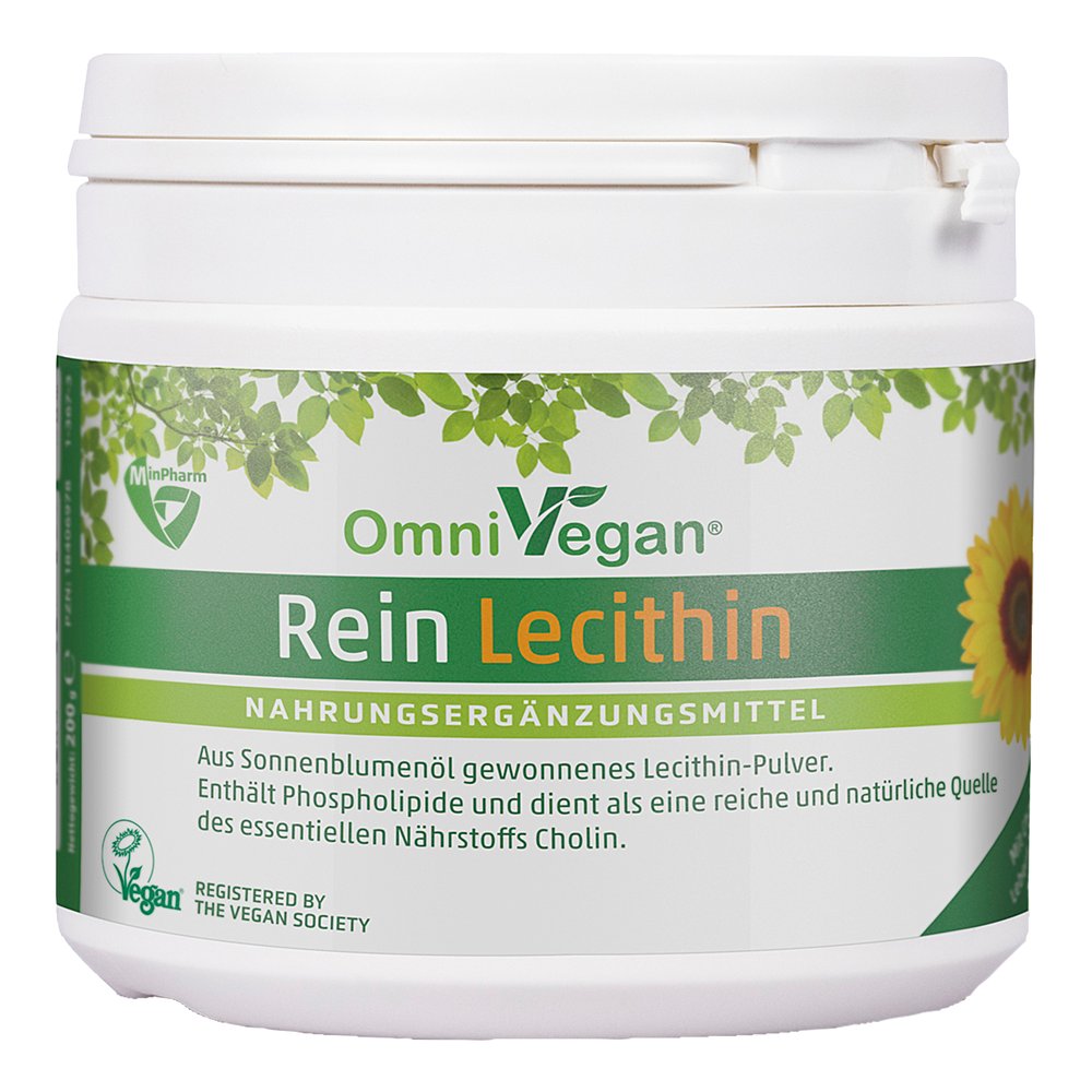 OMNIVEGAN Rein Lecithin aus Sonnenblumen Pulver