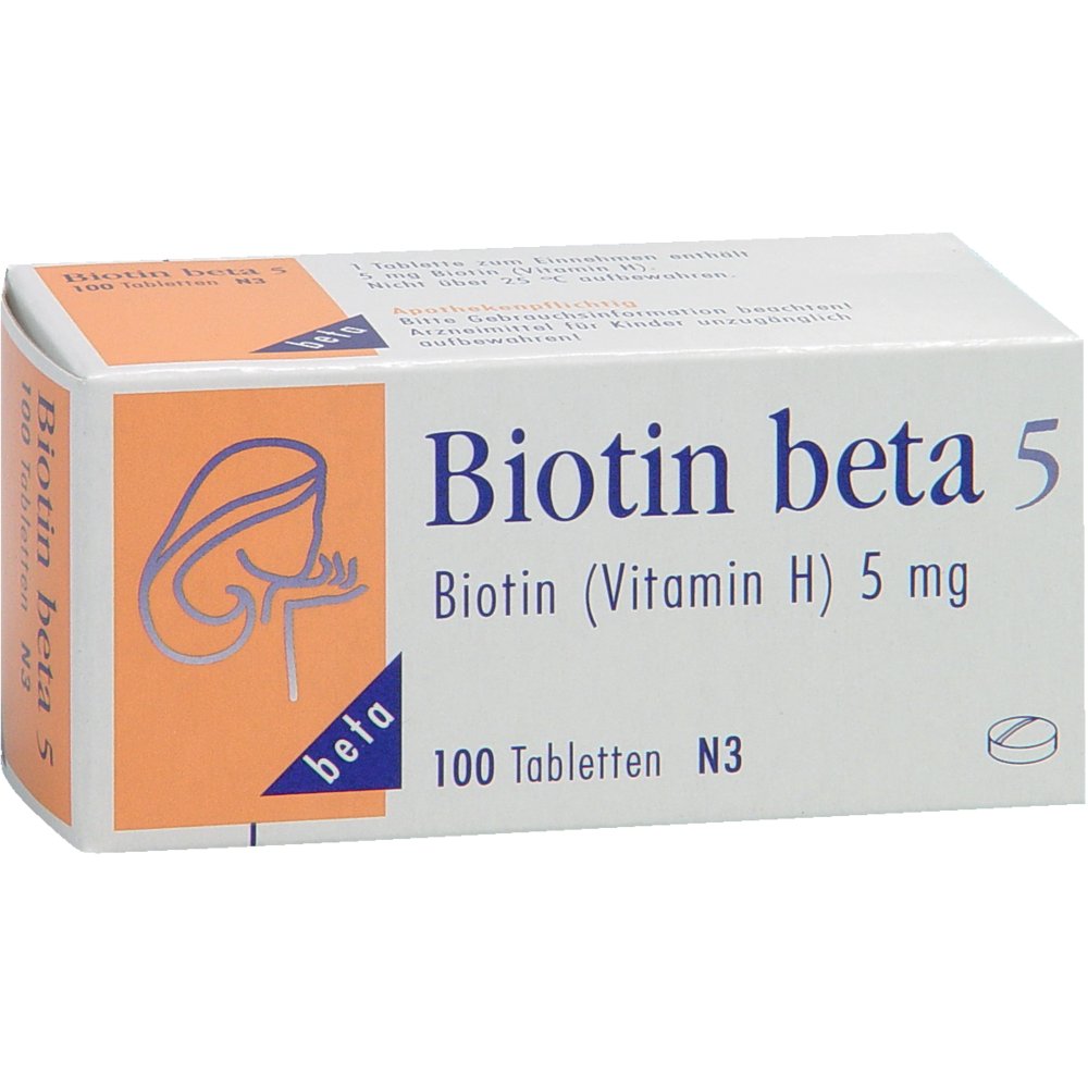 BIOTIN BETA 5 Tabletten