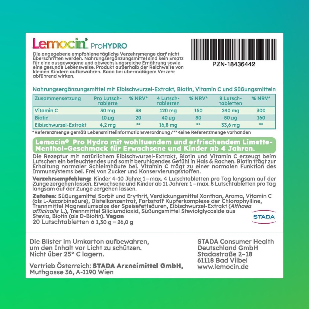 LEMOCIN ProHydro Lutschtabletten