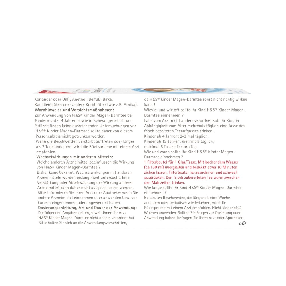 H&S Kinder Magen-Darmtee