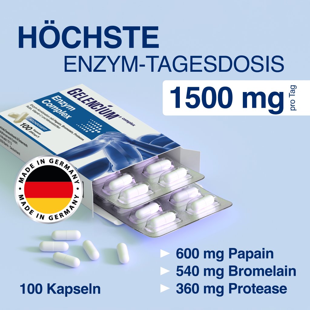 GELENCIUM Enzym Complex hochdosiert mit Bromelain