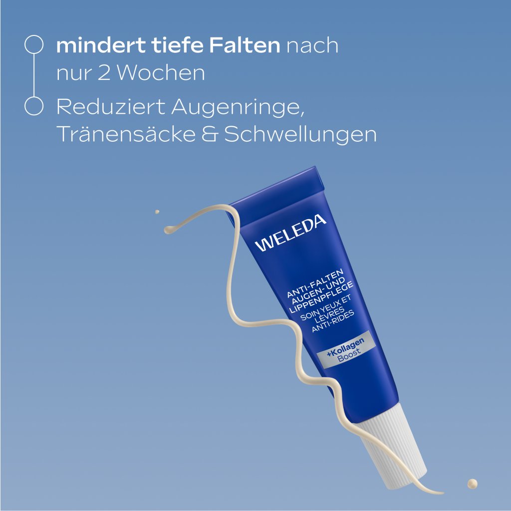 WELEDA Anti-Falten Aug.&Lippenpfl.bl.Enz.&Edelwei.