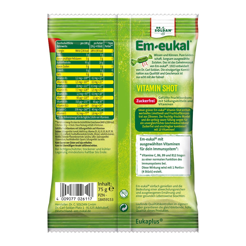EM-EUKAL Vitamin Shot sauer zuckerfrei