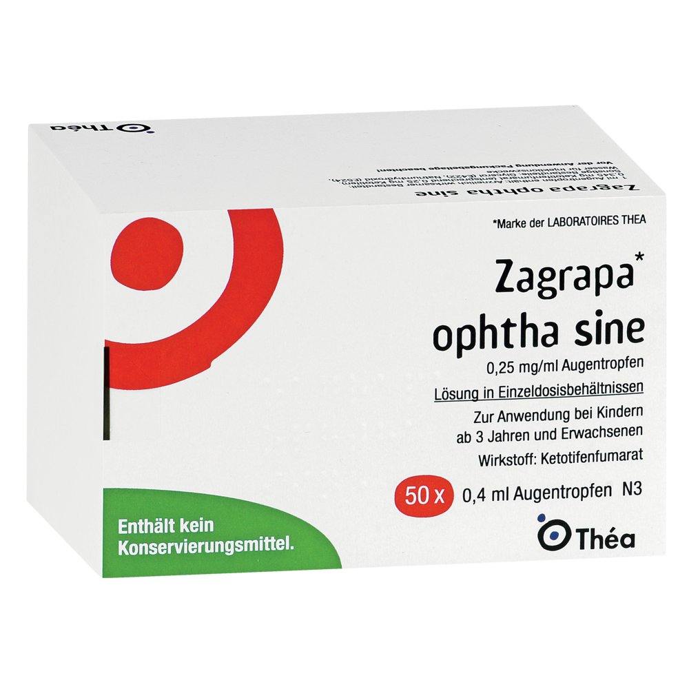 ZAGRAPA ophtha sine 0,25 mg/ml Augentr.Einzeldos.