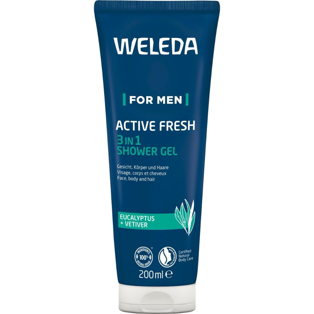 WELEDA for Men Active Fresh 3in1 Shower Gel