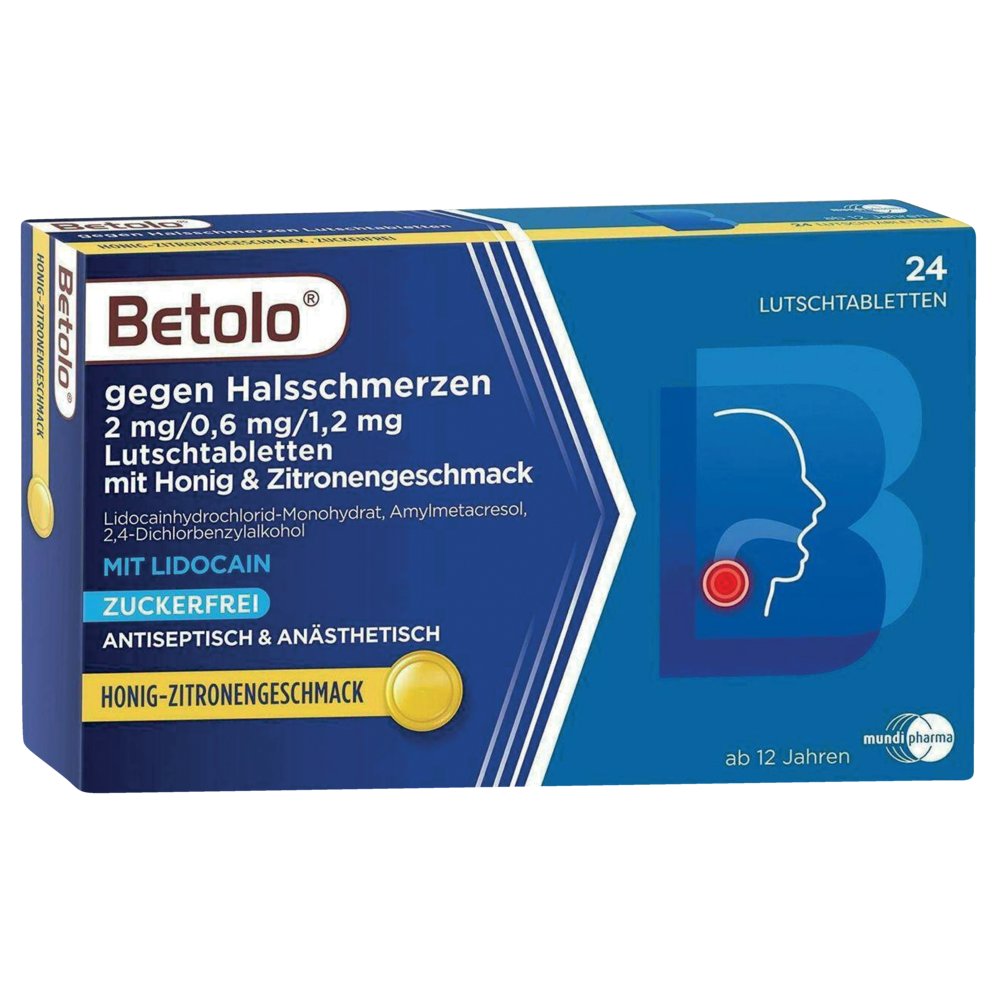 BETOLO gegen Halsschm.2/0.6/1,2 mg Lut.-Tab.Hon-Zi