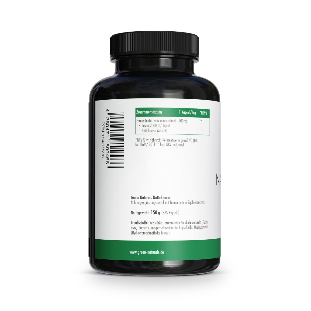 GREEN NATURALS Nattokinase 100 mg vegan Kapseln