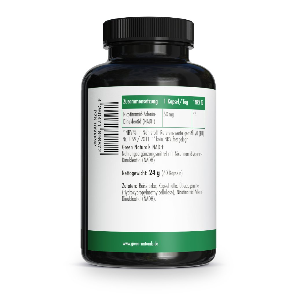 GREEN NATURALS NADH vegan und hochdosiert