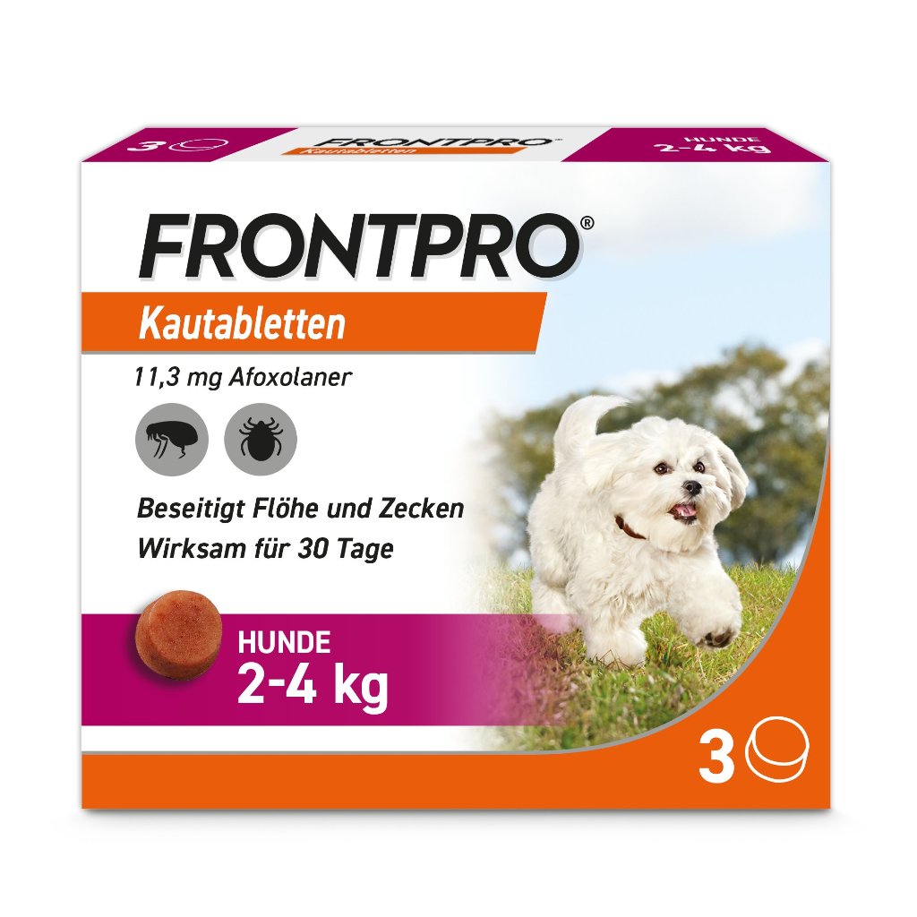 Frontpro  Floh- u. Zeckenschutz Kautablette Hund XS 2-4kg