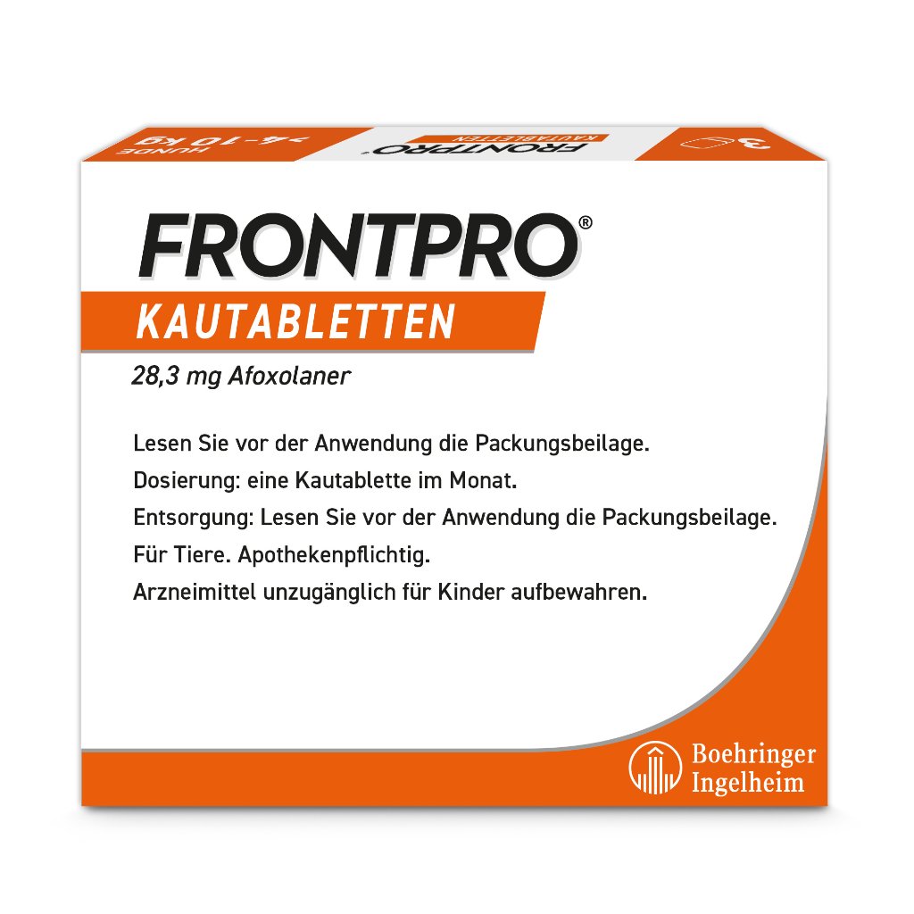 Frontpro Floh- u. Zeckenschutz Kautablette Hund S 4-10kg