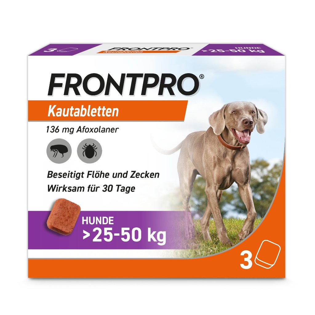 Frontpro Floh- u. Zeckenschutz Kautablette Hund L 25-50kg
