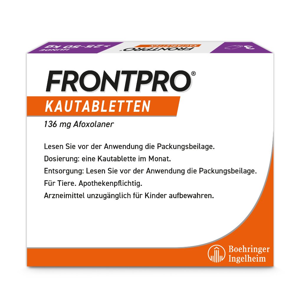 Frontpro Floh- u. Zeckenschutz Kautablette Hund L 25-50kg