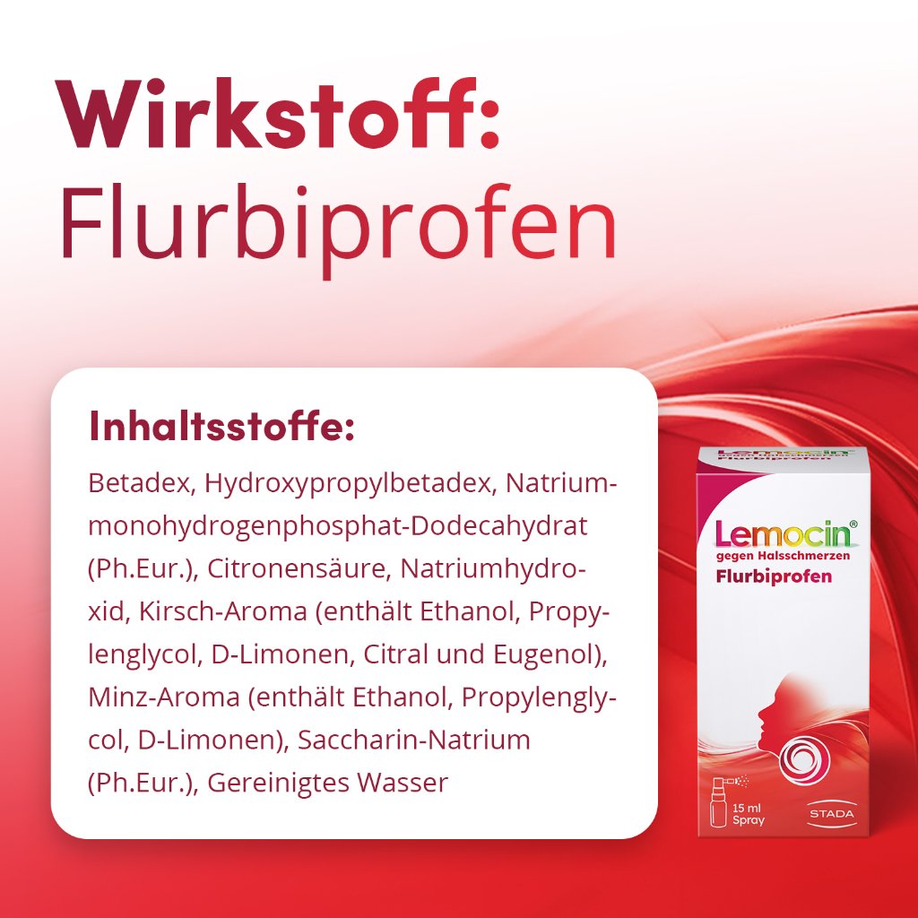 LEMOCIN Flurbiprofen 8,75mg/Dosis Spray Anw.Mundhö