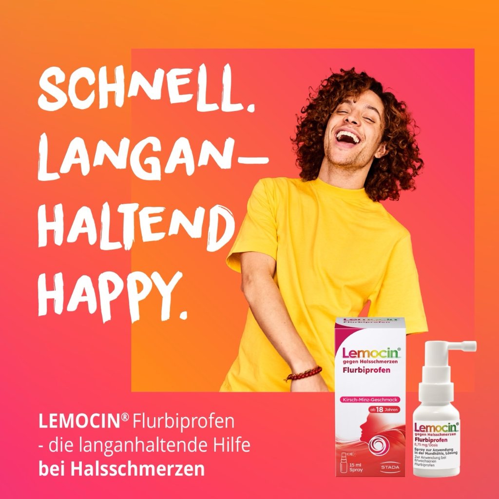 Lemocin® Flurbiprofen Spray gegen Halsschmerzen