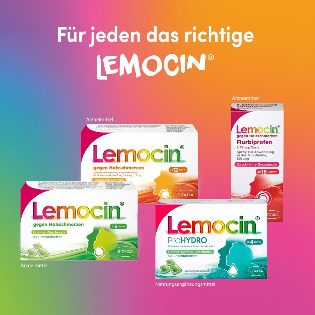 Lemocin® Flurbiprofen Spray gegen Halsschmerzen