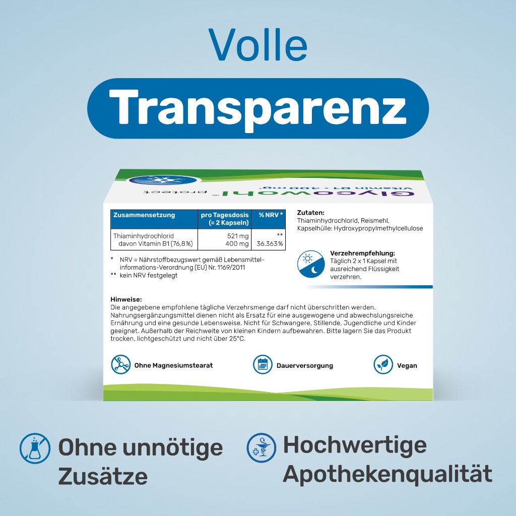 GLYCOWOHL Vitamin B1 400 mg hochdosiert
