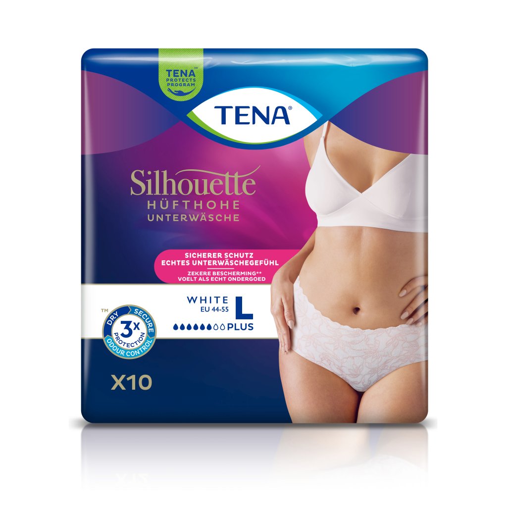TENA SILHOUETTE Plus L white Inkontinenz Pants