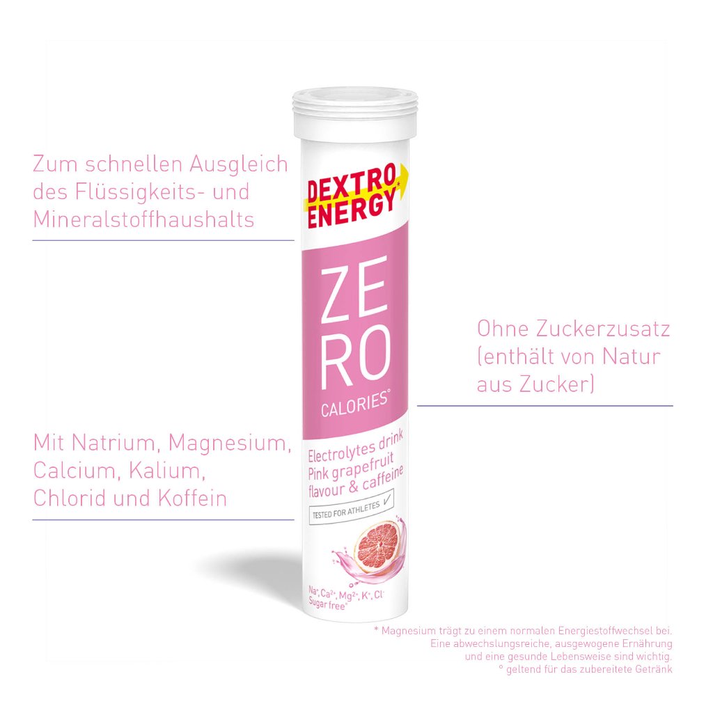 DEXTRO ENERGY Zero Calories° Pink Grapefruit