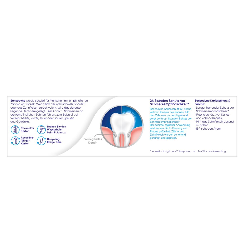 SENSODYNE MultiCare Kariesschutz & Frische Zahnpasta