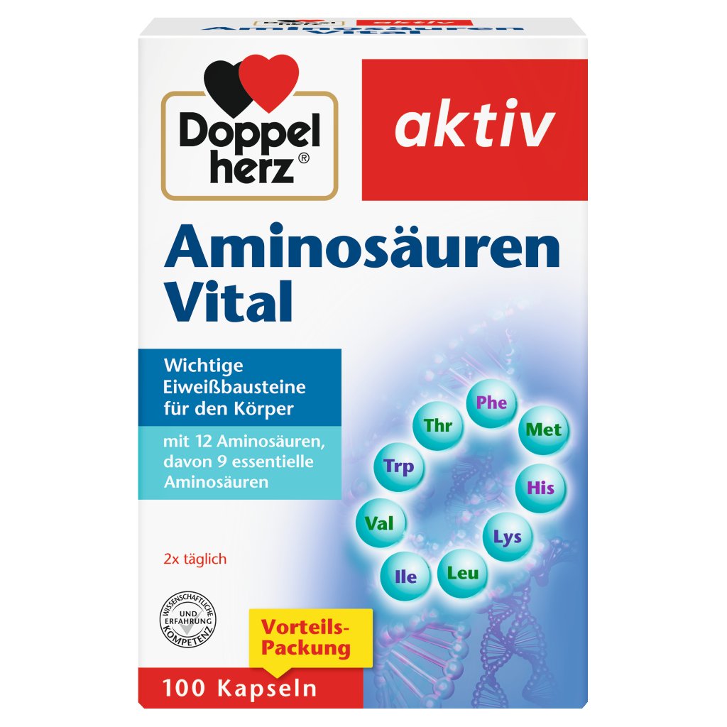 Doppelherz Aminosäuren Vital Wichtige Eiweißbausteine für den Körper