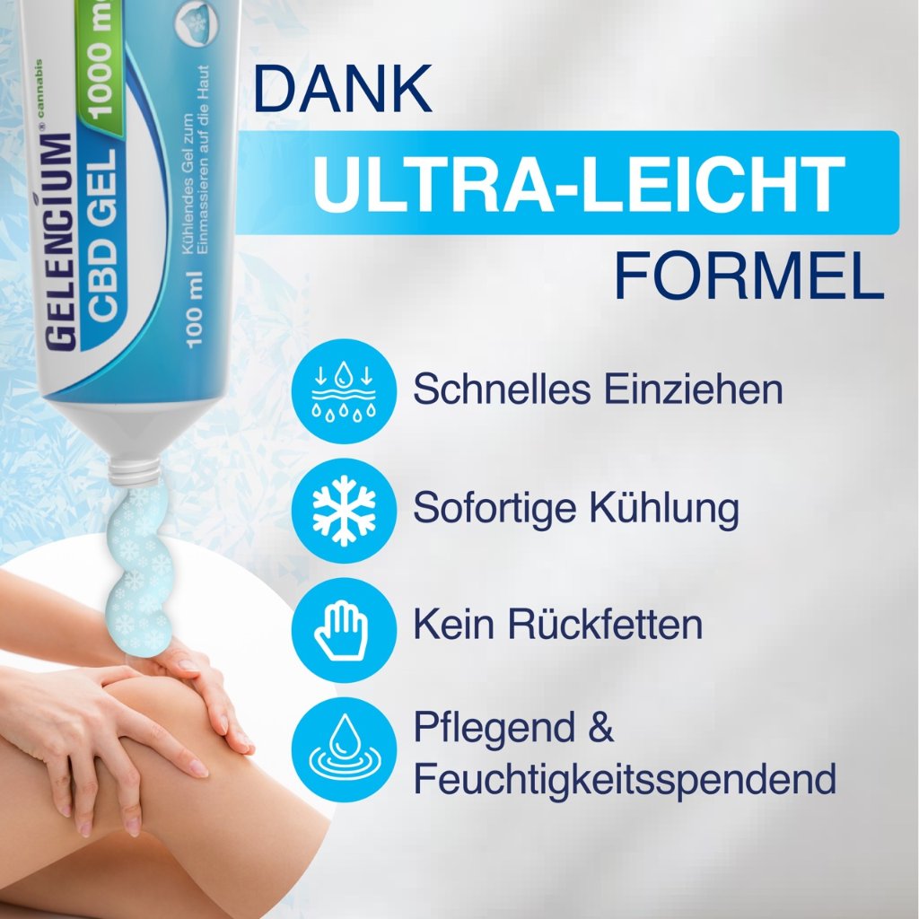 GELENCIUM® Cannabis CBD Gel 1000 mg kühlend