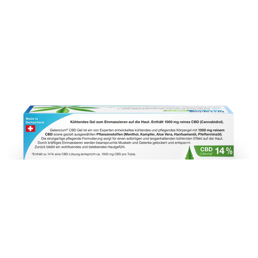 GELENCIUM® Cannabis CBD Gel 1000 mg kühlend