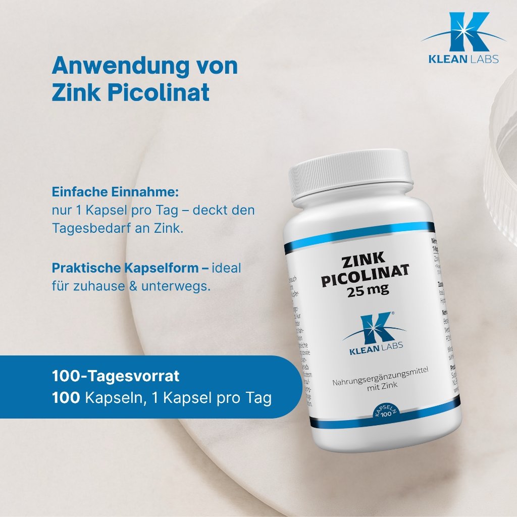 Klean Labs Zink Picolinat 25 mg