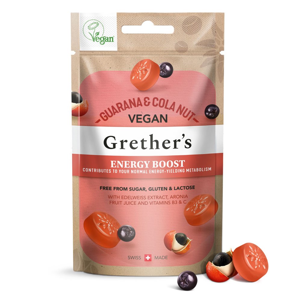 Grethers Vegan - Energy boost, Guarana & Kolanuss 45 g
