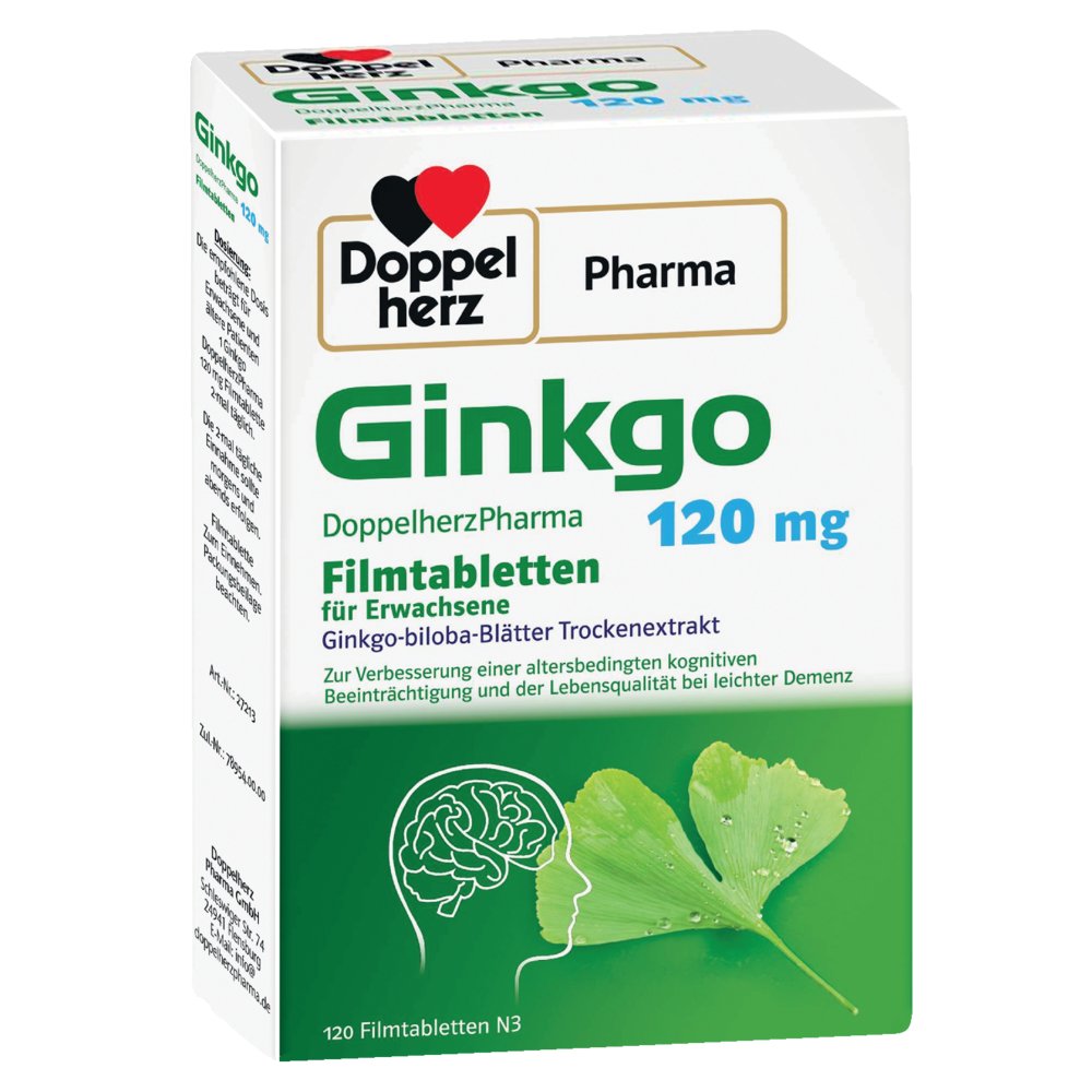 GINKGO DOPPELHERZPHARMA 120 mg Filmtabletten