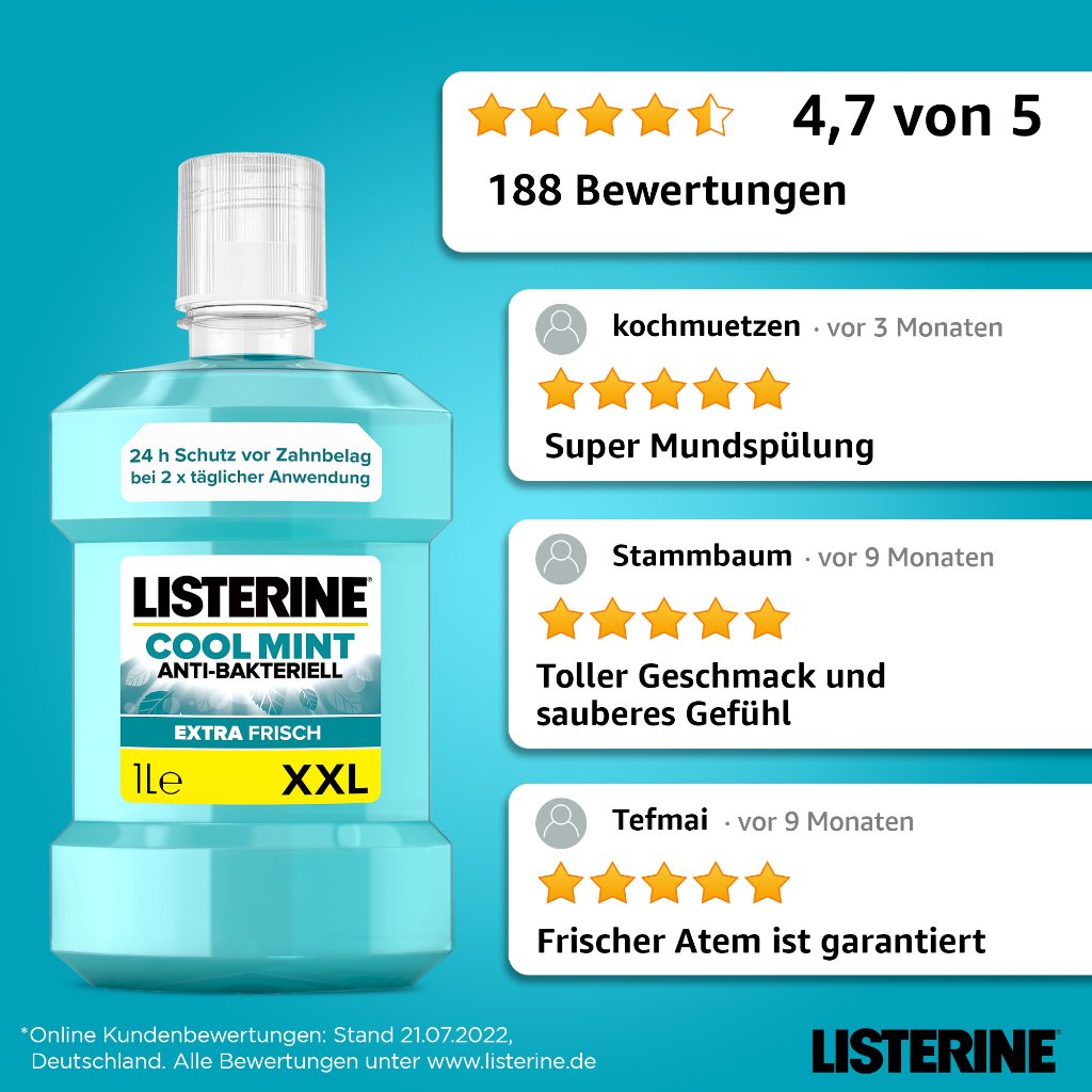 LISTERINE Cool Mint 1 Liter