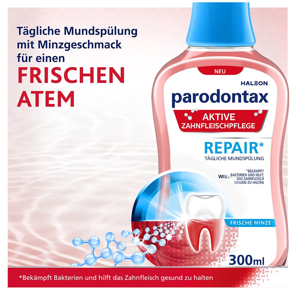 PARODONTAX Aktive Zahnfleischpflege Repair Spüllösung