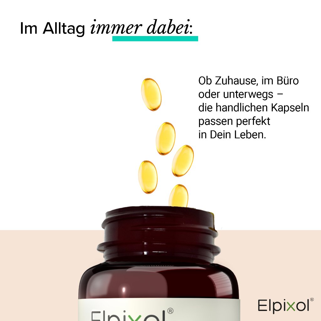 Elpixol® Algenöl 1000mg Kapseln mit EPA+DHA - Omega-3 - vegan