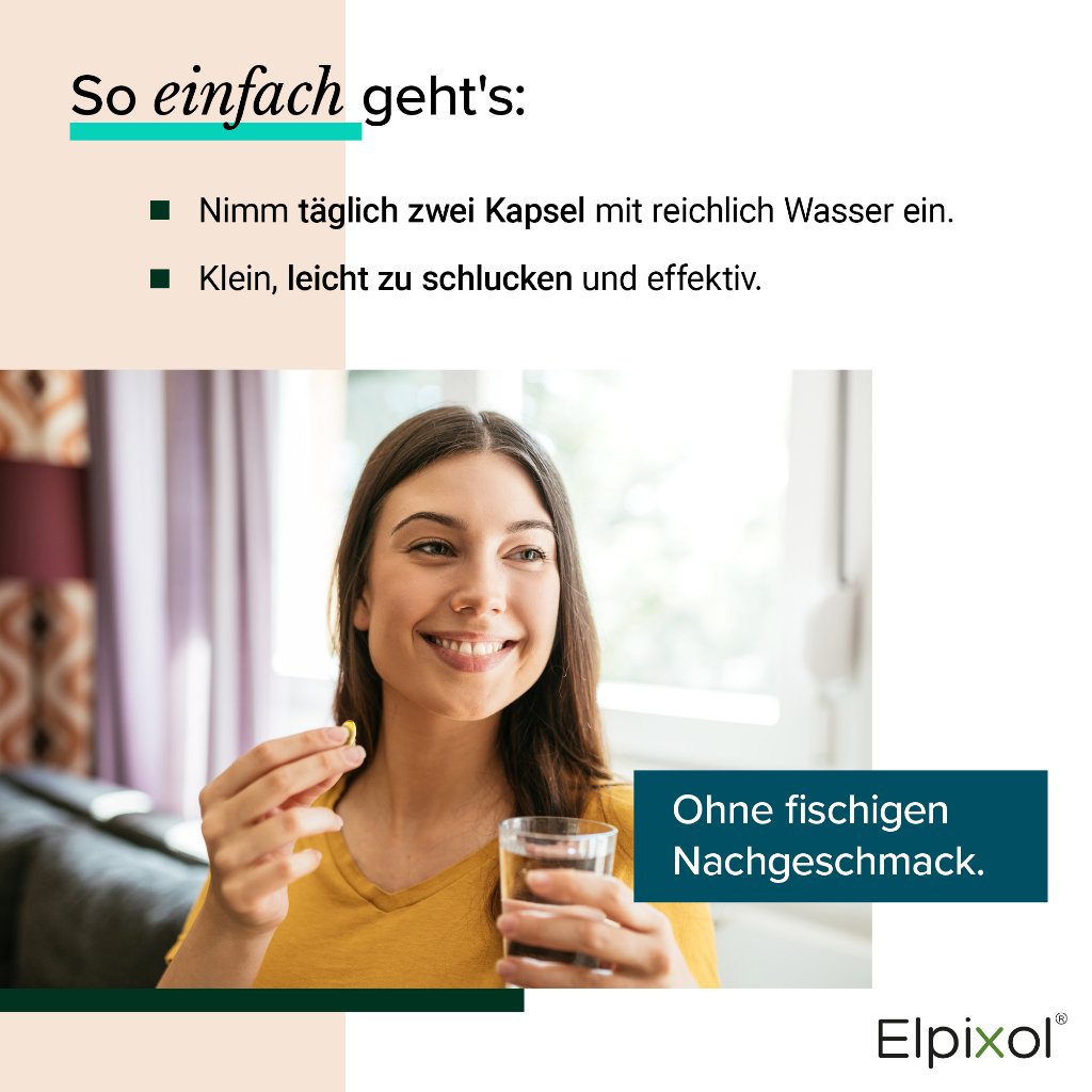 Elpixol® Algenöl 1000mg Kapseln mit EPA+DHA - Omega-3 - vegan