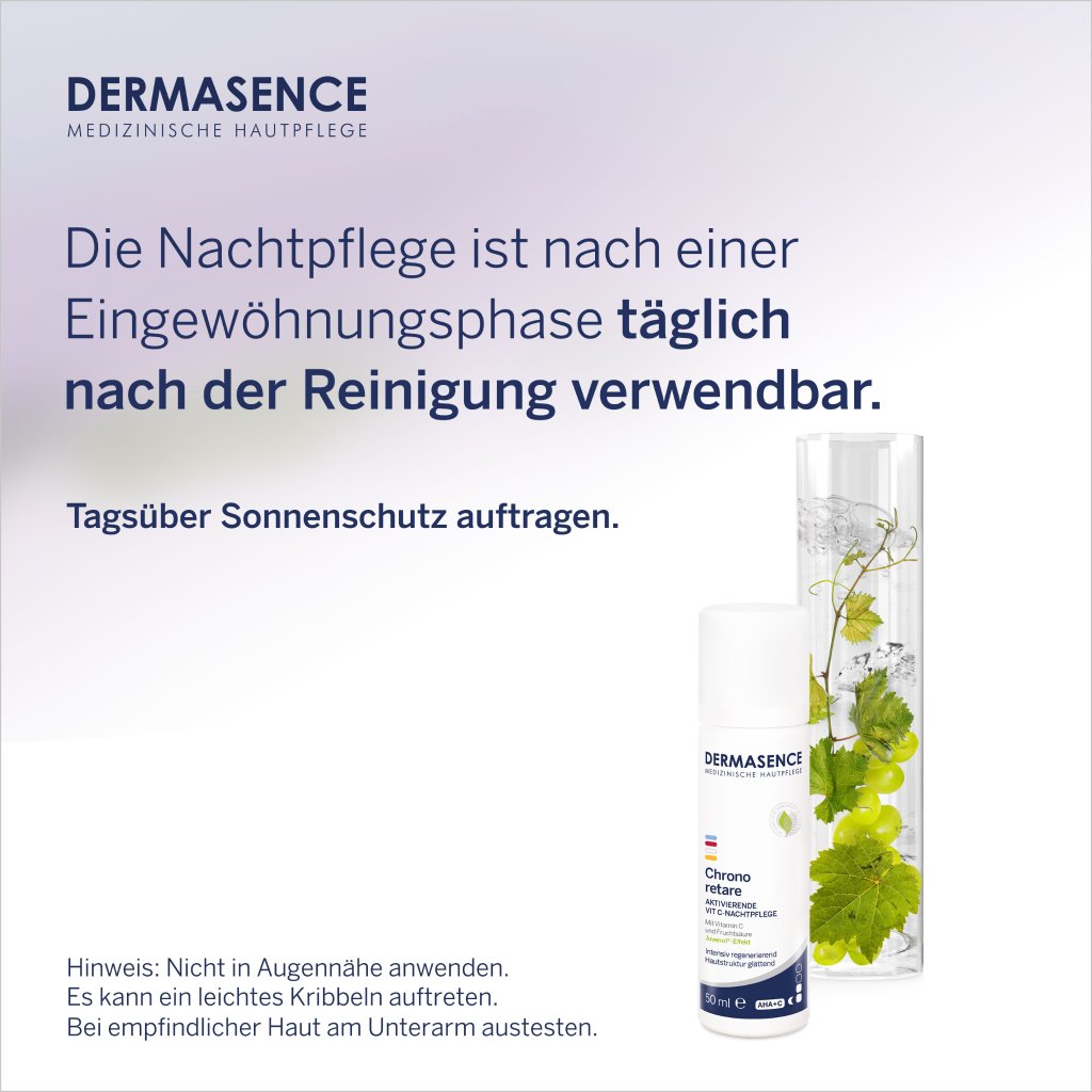 DERMASENCE Chrono Retare Aktivierende VIT-C Nachtpflege, 50 ml