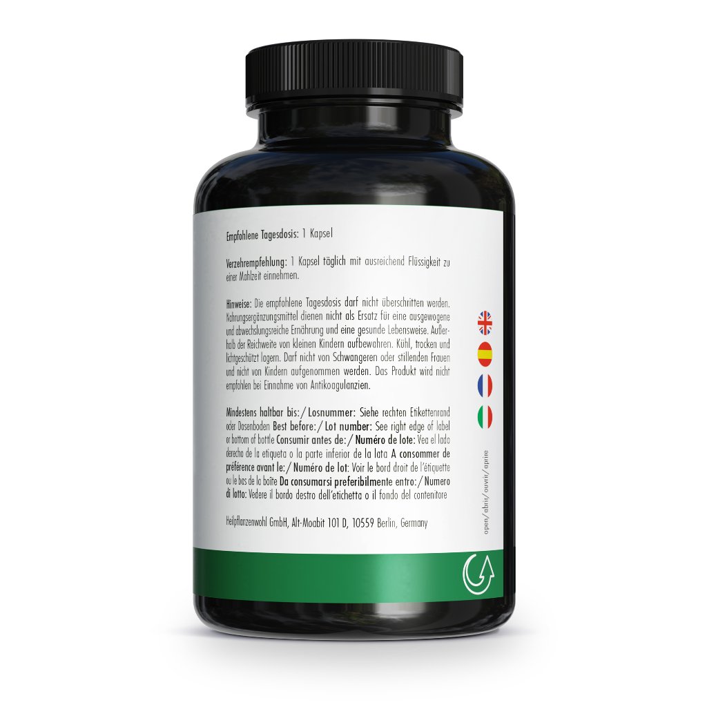 GREEN NATURALS schwarzer Knoblauch 750mg vegan Kps